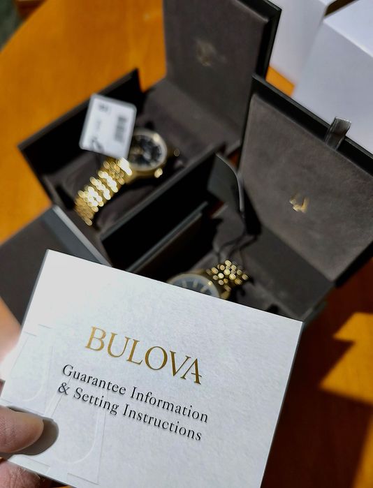 Bulova Gold Plated Bracelet Watch - Open heart