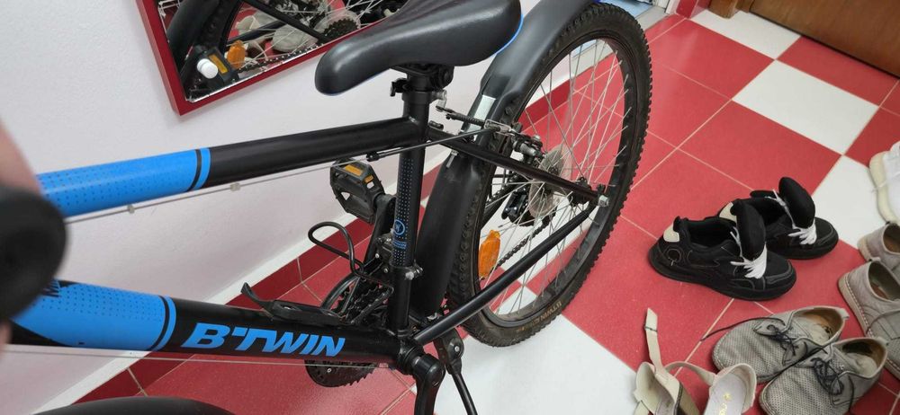 Bicicleta Rockrider ST500 Albastru