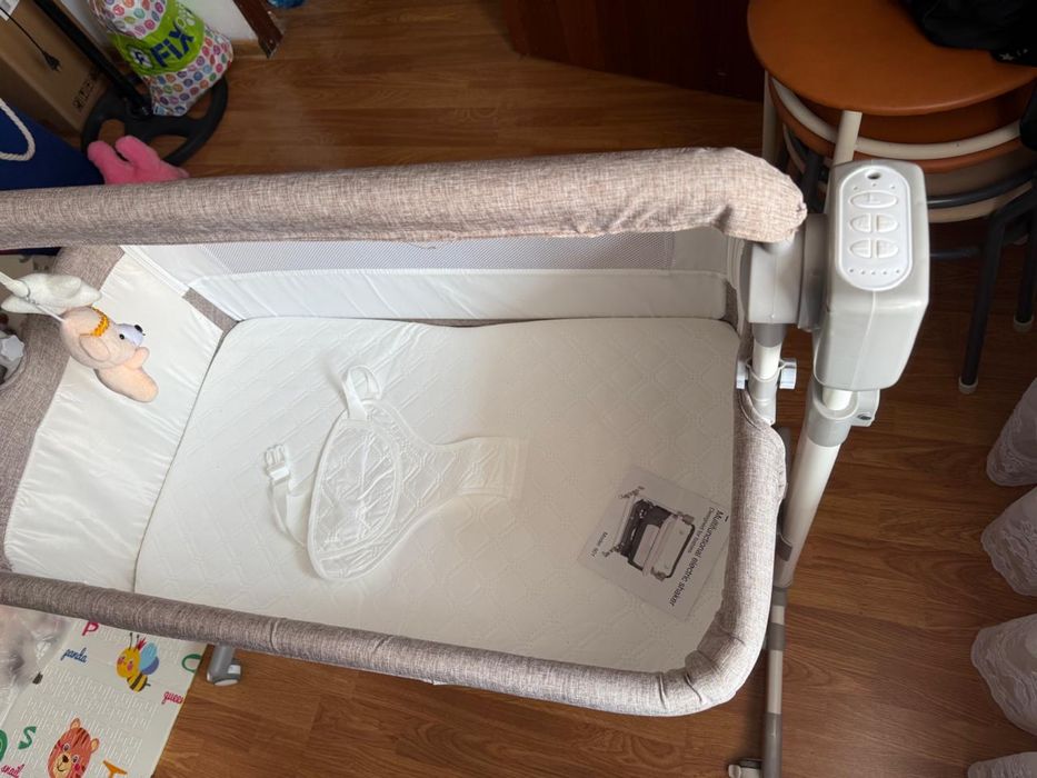 Манеж детская молочный