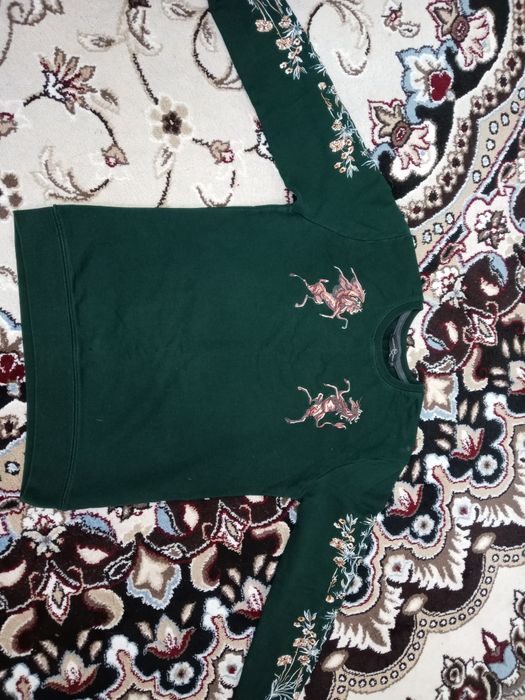 Зелёный свитер Alexandr Mcqueen