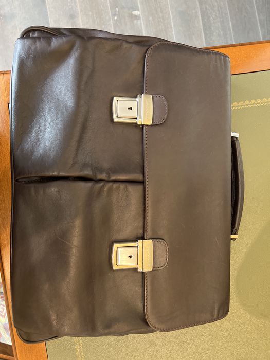 Кожаный портфель.сумка Canali