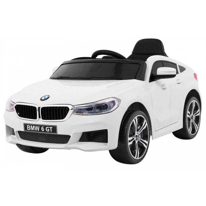 Masinuta electricaBMW seria 6GT alba,CADOU:NR AUTO PERSONALIZAT
