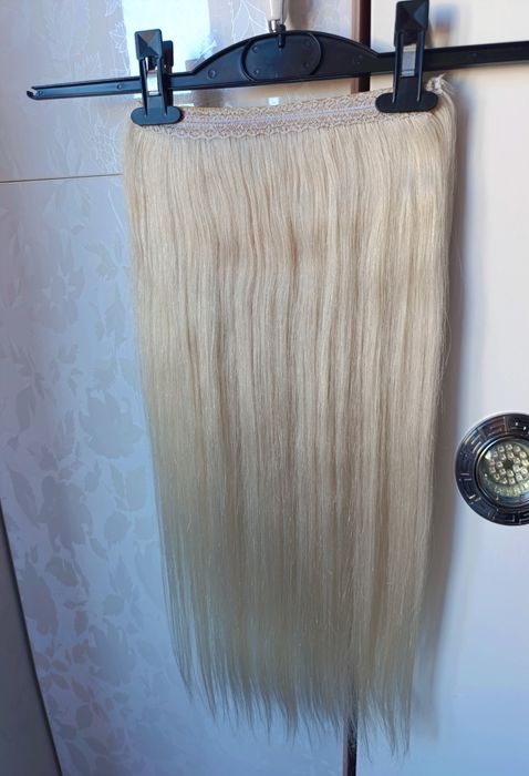 Естествена руса коса за удължаване 130 гр.