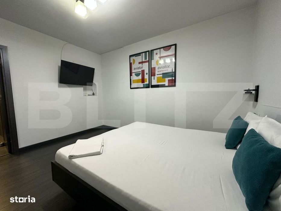 Studio premium open-space, 35 mp, terasa si parcare – zona 22 Decemb