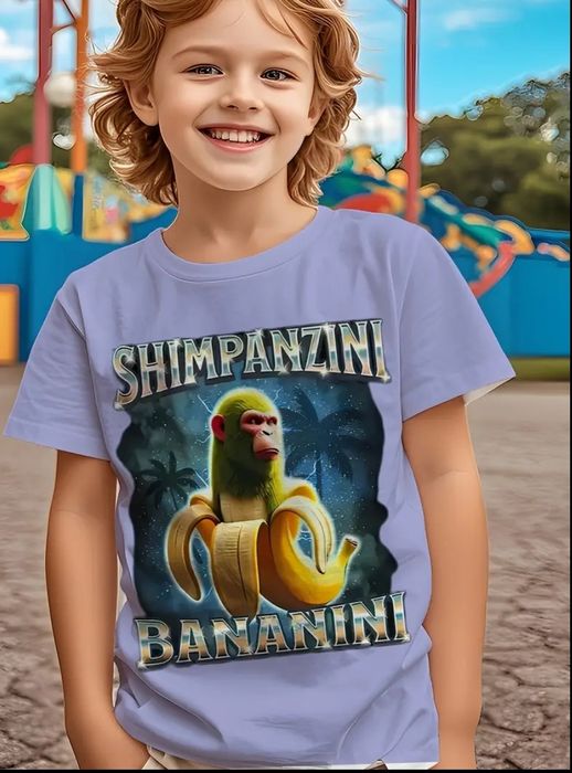 Tricou shimpanzinii bananini
