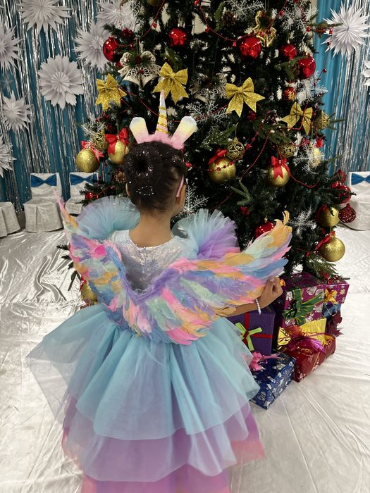 Нарядный платье для девочек единарог
