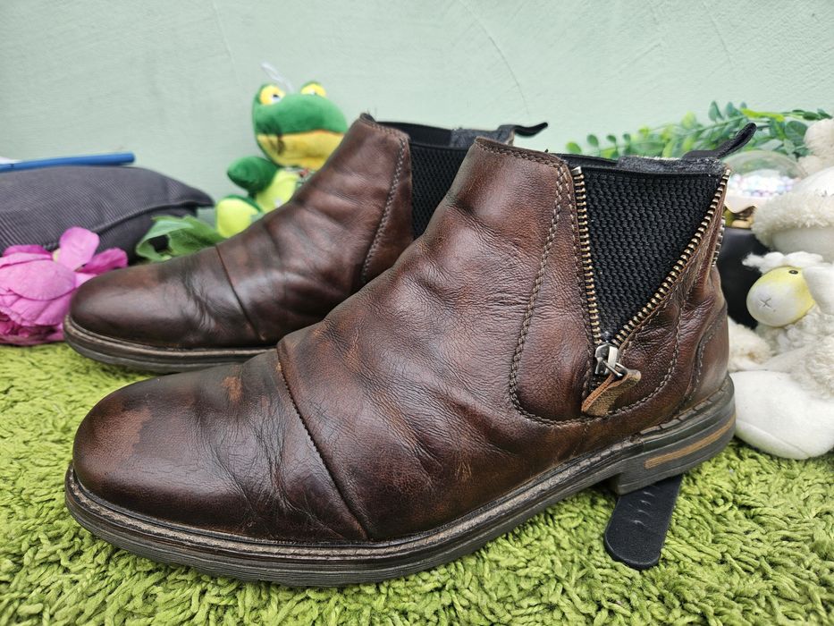 Bugatti мъжки боти от кожа N43