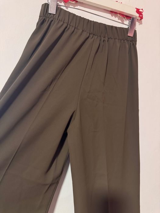 Pantaloni de birou, superbi, eleganți, largi, Petite M, kaki