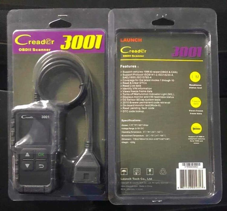 Tester auto universal LAUNCH CREADER 3001 OBD2 SCANNER