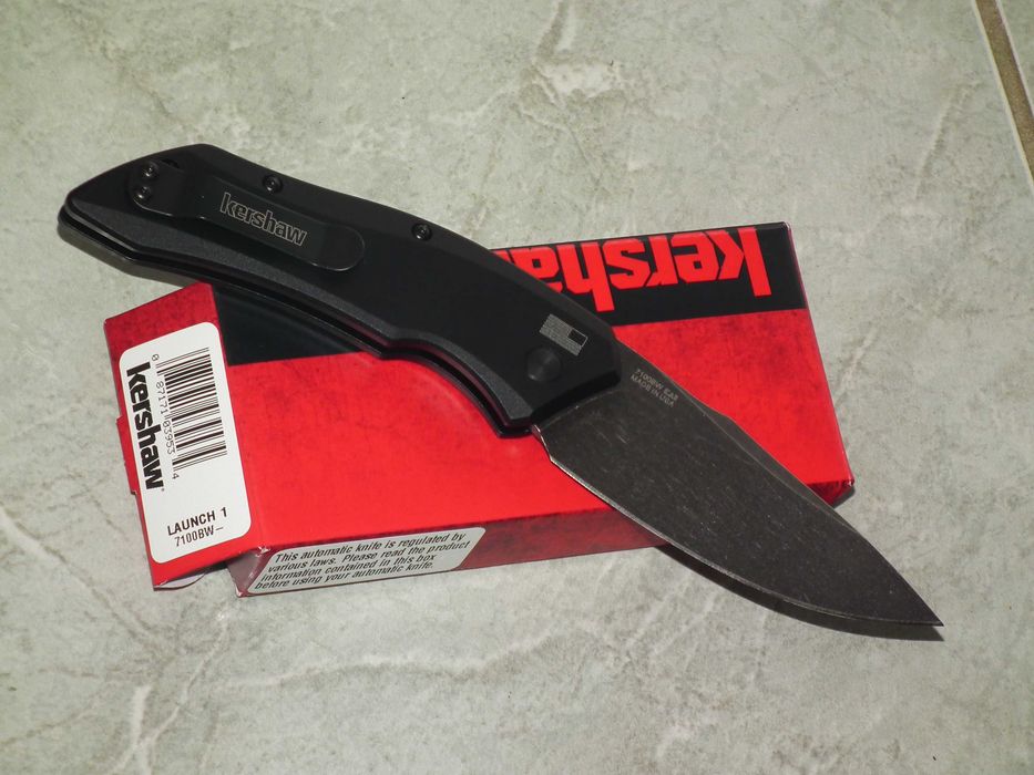 Briceag original Kershaw Launch 1 K-7100BW otel CPM 154 (Made in USA), nou, cutie