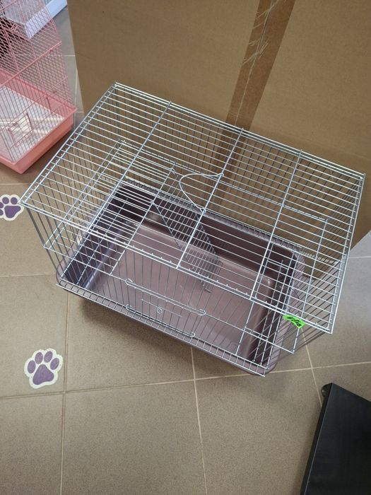 Нова Клетка за гризачи(чинчила,катерица,дегу,плъхче, хамстер) с етаж -