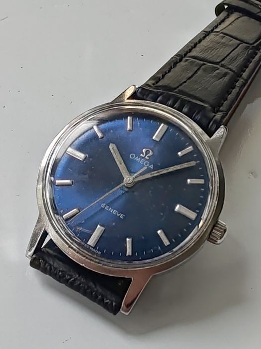 Ceas Omega Geneve Blue Manual cal. 601 Funcționează impecabil!