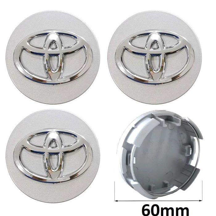 капачки за джанти Тойота Toyota сиви комплект 4 броя 62мм