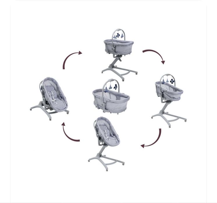 Продам люльку для новорожденных chicco baby hug 5in1 pro