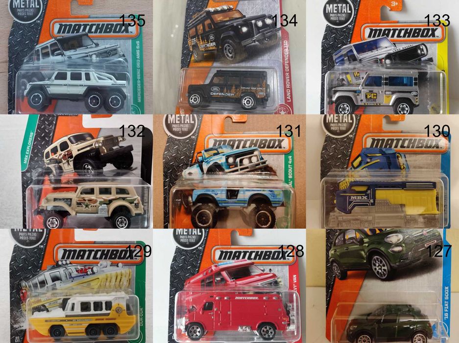 Метални колички Мачбокс Matchbox от различни години в мащаб 1:64 Част2