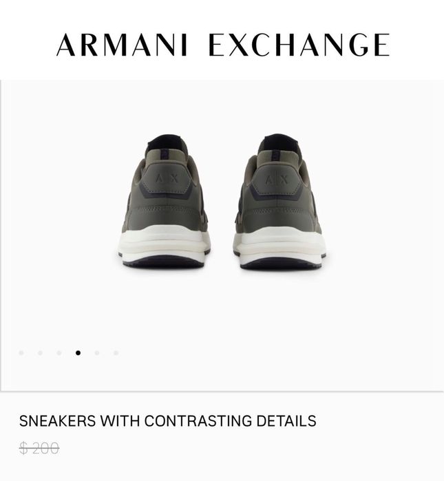 Оригинал Armani Exchange мужские кроссовки