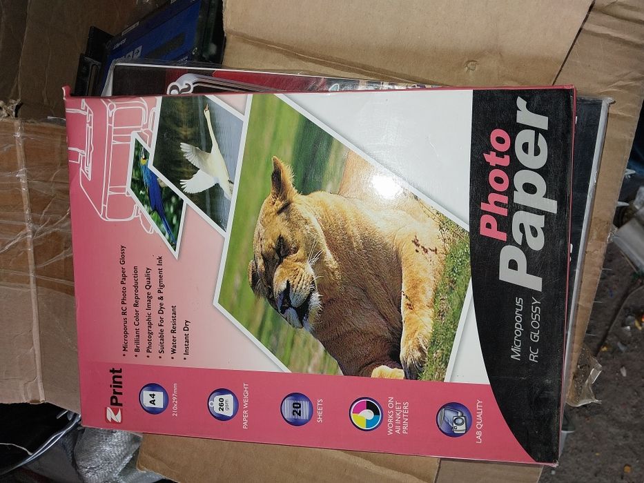 фотобумага а4 два вида