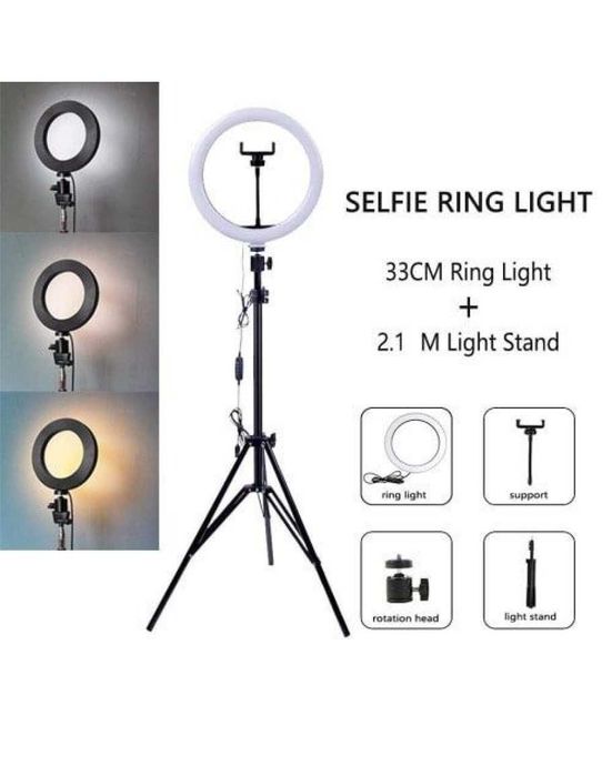 МЕГА ПРОМО!!! LED ринг лампа 12 инча с трипод 210см., Youtube, Tiktok