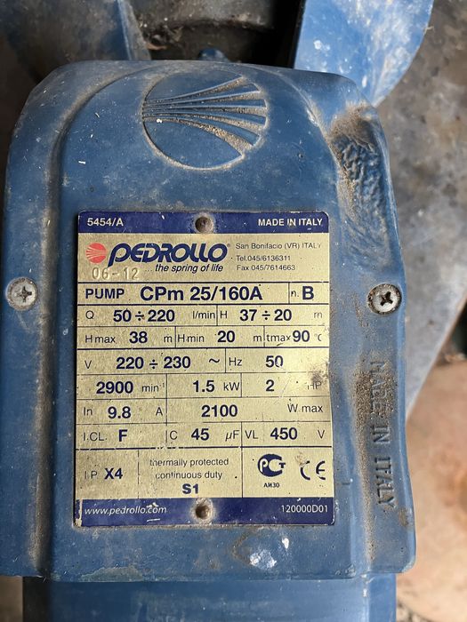 Електрическа водна помпа Pedrollo