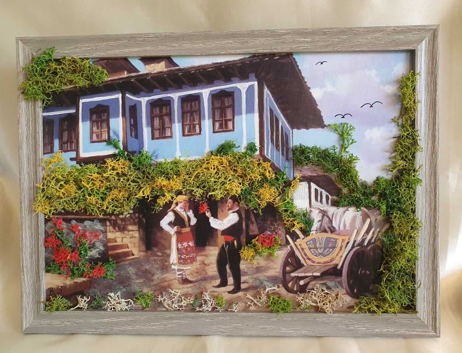 Картина със сканидинавски мъх