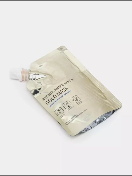 Gold Mask yuz uchun niqob ayollar va erkaklar uchun