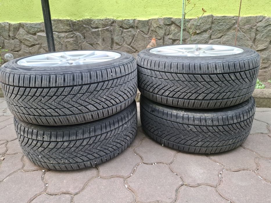 Jante Aliaj Wv  Audi 225 45 17 Echipate cu anvelope MS  noi perfecte.