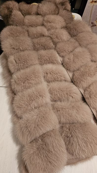 Жилетка меховая песец