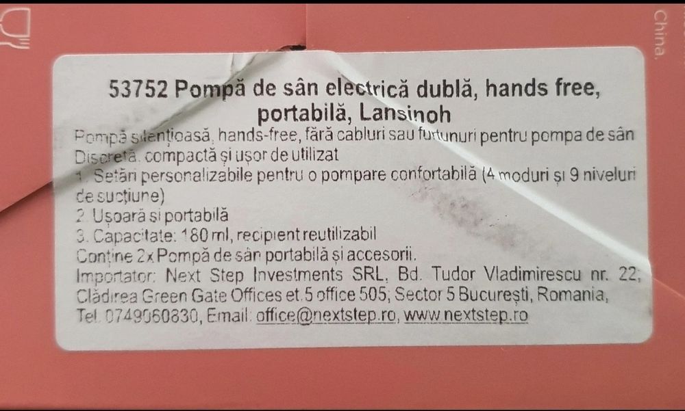 Pompa electrica dubla Lansinoh