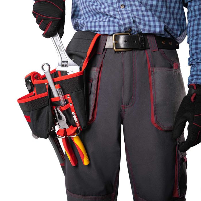 Паласка за колан, 8 джоба, държатели за чук и клещи MTX - 902429