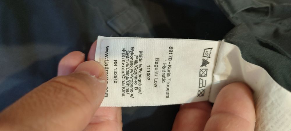 Pantaloni de iarnă Fjallraven Hydratic G-1000 Wax Outdoor de femei marimea 38. M