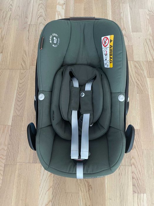 Scoica Joolz x Maxi Cosi Pebble 360 + baza IsoFix, Essential Green