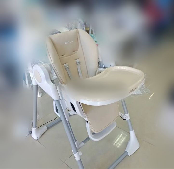 Шезлонг 3 в одном люлка, качелья, кормящий столик