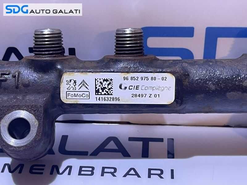 Rampa Presiune Injectoare cu Senzor Regulator Citroen C5 1.6 HDI 2012 - 2017 Cod 9685297580 9670076780[S0286]