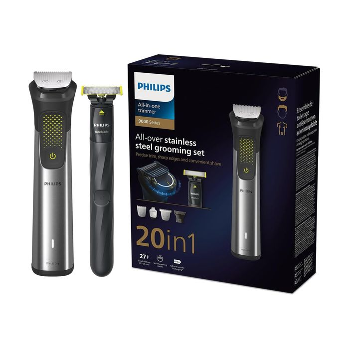 Триммер Philips + One Blade MG9553/15 20в1 9000 Серия 1 Год Гарантия