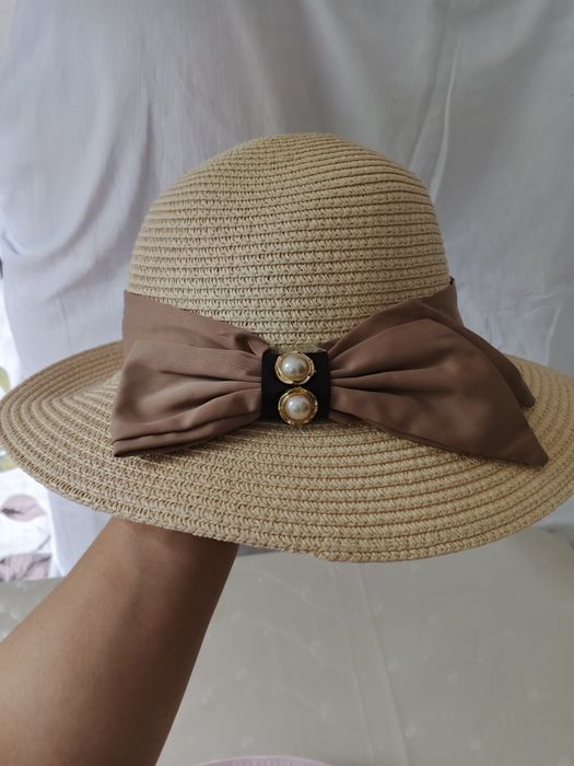 Шляпа Панама плетёная для девочек