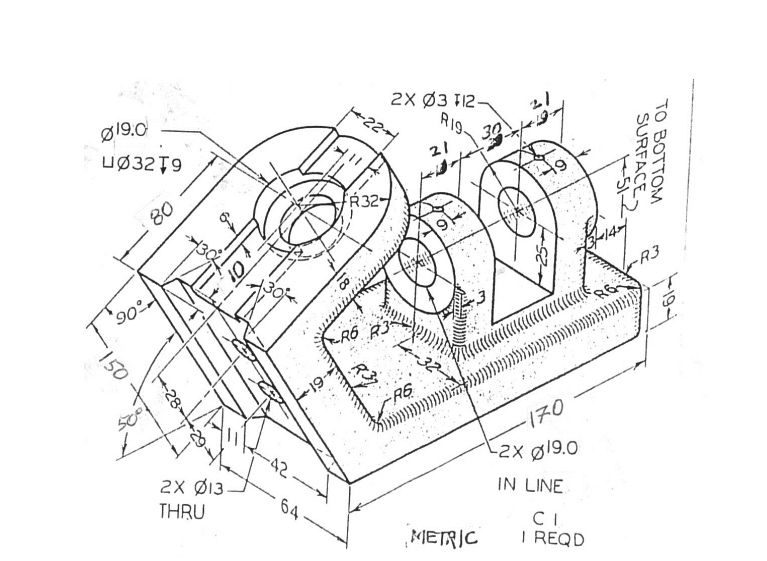 Изработка на машиностроителни чертежи в AutoCAD
