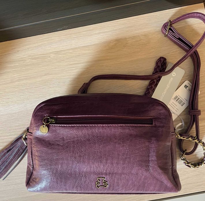 дамска чанта LuluCastagnette цвят малина бордо