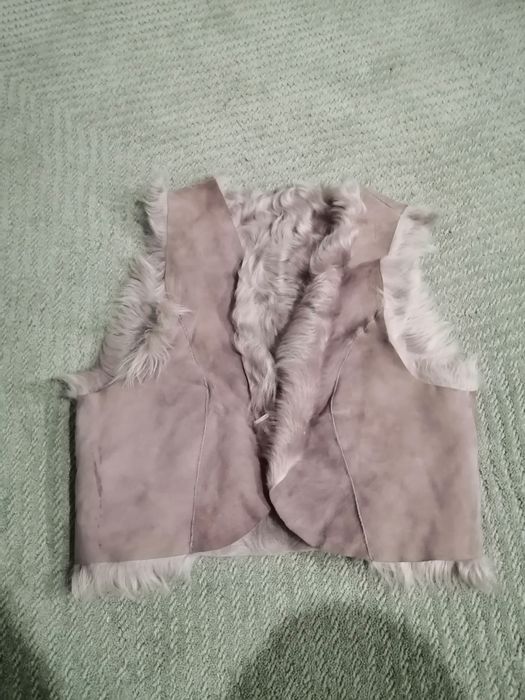 Елек естествена ламска кожа