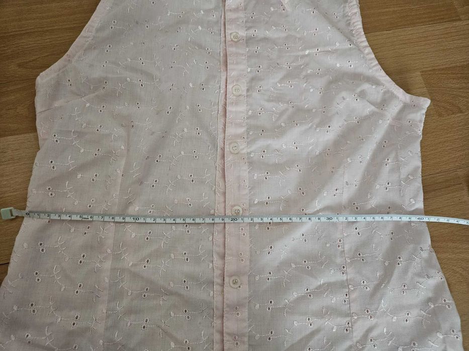 Camasa fara maneci bumbac brodata