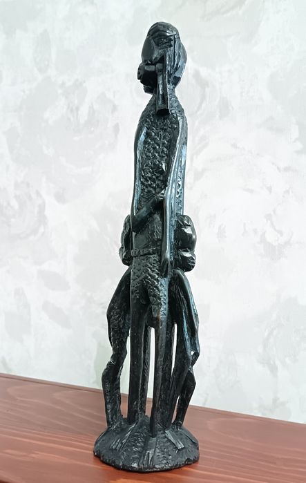 Автентична африканска статуетка, дърворезба"Уджамаа"