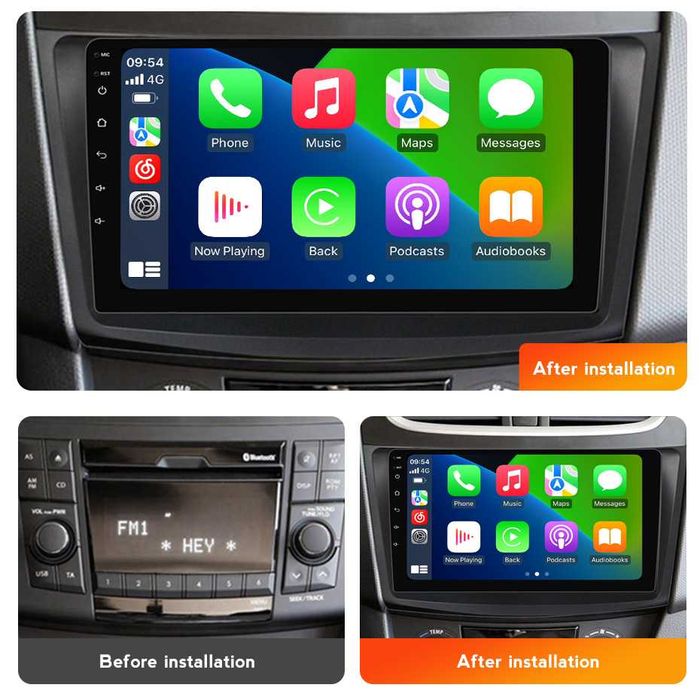NAVIGATIE Android 14 Suzuki Swift 2010-2017 1/8 Gb Waze CarPlay CAMERA