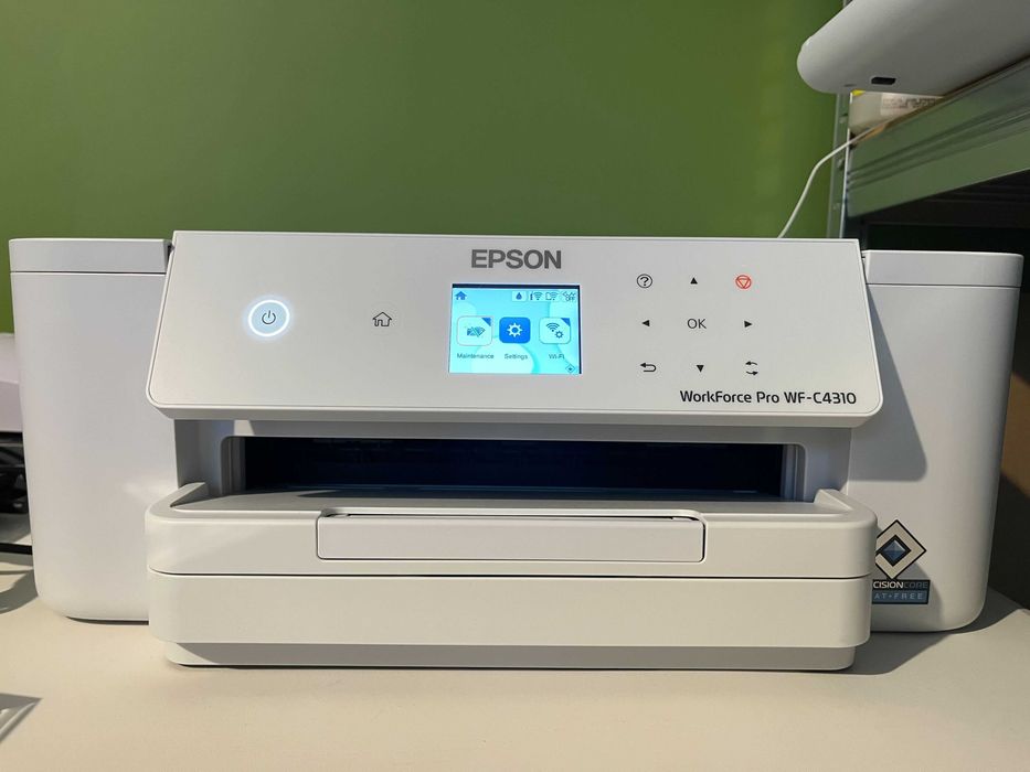 EPSON WorkForce Pro WF-C4310DW + мастило, касети и ресетър за чип на касети.