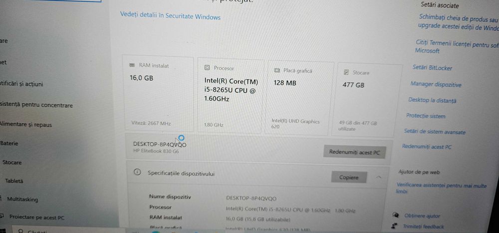 Laptop Hp EliteBook 830 g6 i5 gen 8