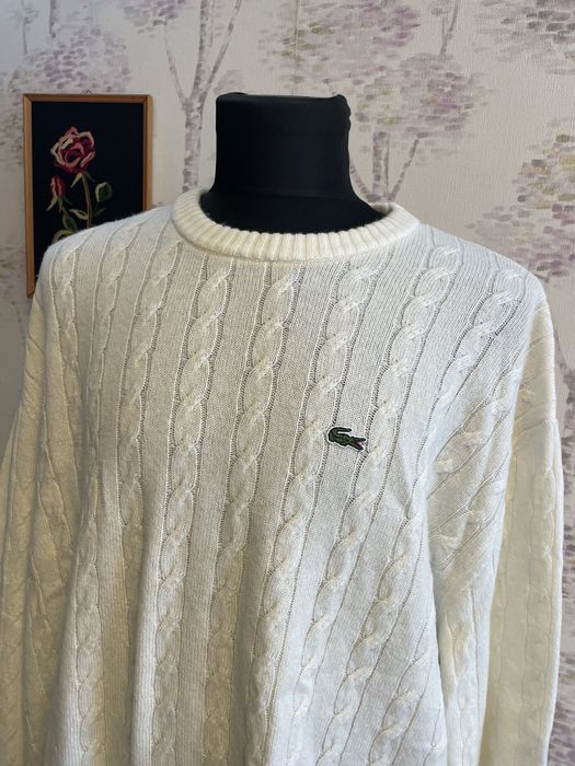 Pulover barbati gros/iarna/100% lana Lacoste XXL nou cu eticheta