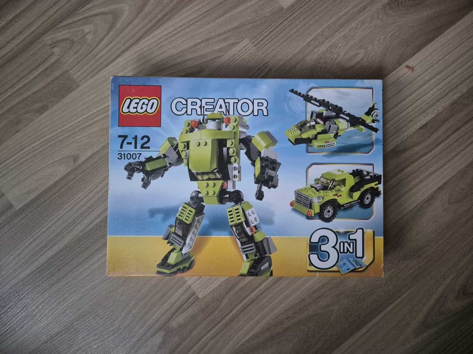 Lego Creator Power Mech 3 în 1 mașină, elicopter, robot SET COMPLET