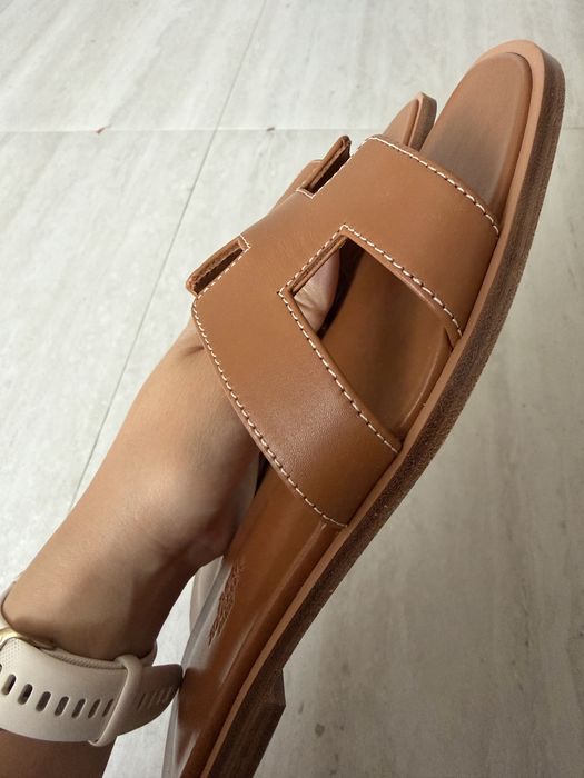Шлепанцы Hermes оригинал кожа