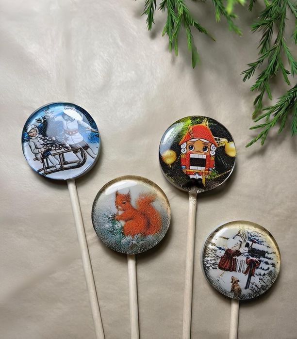 Новогодние леденцы из изомальта