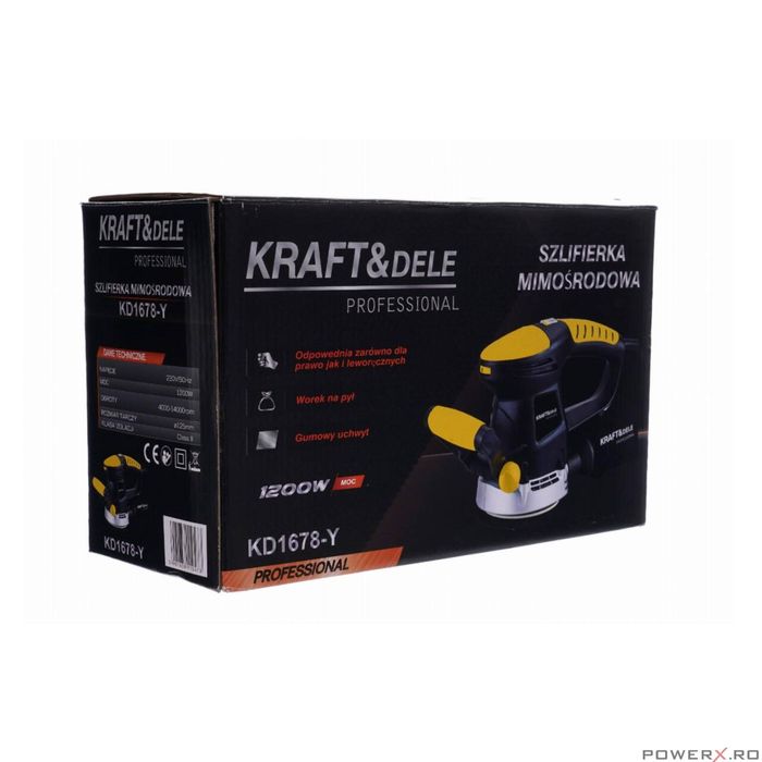 Slefuitor excentric 125 mm, reglarea vitezei in 6 trepte, putere1200