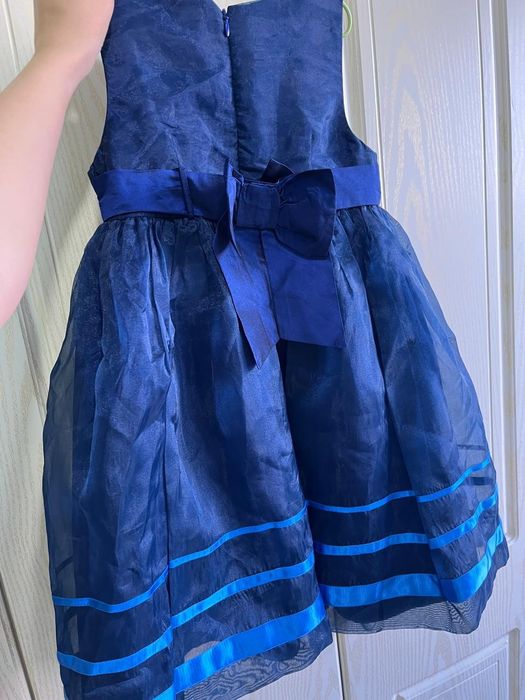 Темно синие платье 4-5 лет