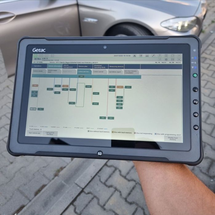 Diagnoză/Tester BMW ISTA ESYS INPA cu Tabletă GETAC F110 G4/ 16GB/512GB/4G
